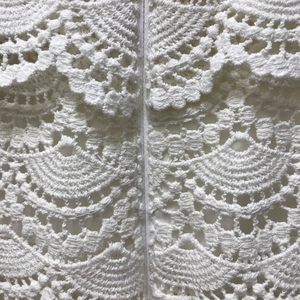 White House | Black Market women’s sz 8 sleeveless white ruffle tiered dress nwt